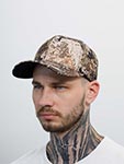 Бейсболка FLEXFIT арт. 6277VC (коричневый / камуфляж)